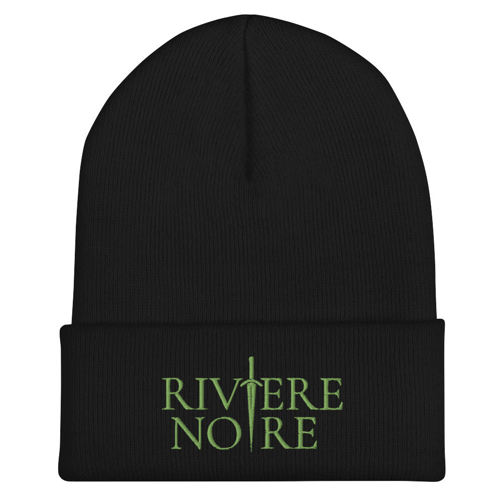 Riviere Noire green logo on embroidery on beanie