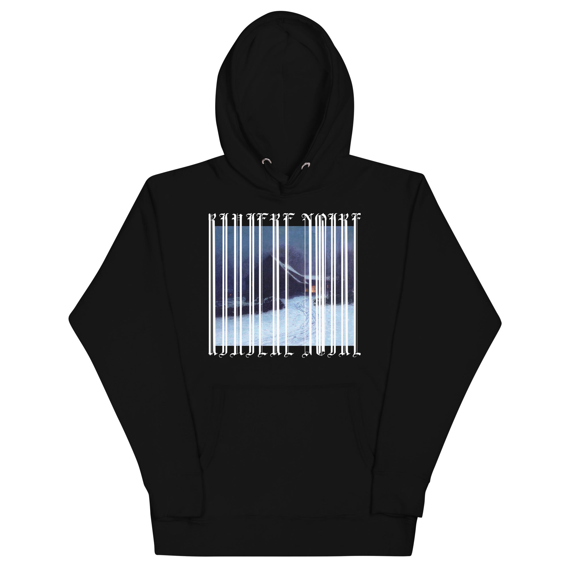 Lovell Birge Harrison’s The Inn at Cos Cob landscape painting printed on black hoodie